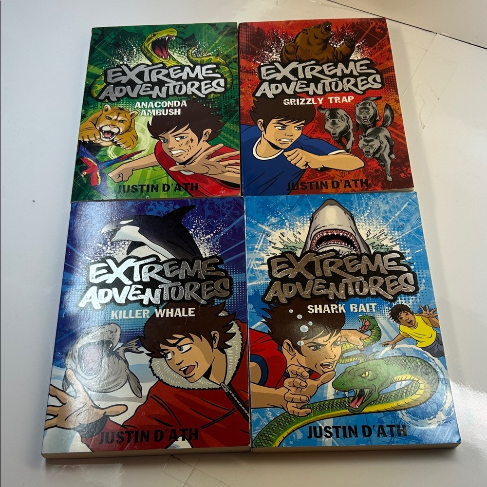 Extreme Adventures Book (Lot‎ of 4) by Justin D'Ath